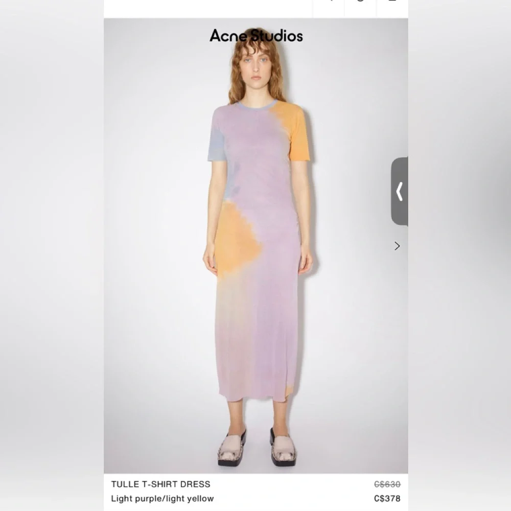 Acne Studios TULLE T-SHIRT DRESS - Picture 2 of 2